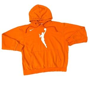 Nike WNBA Fleece Pullover Hoodie Brilliant Orange Mens Large L DR9596-820 EUC